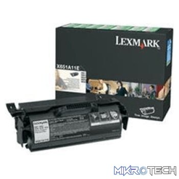 Lexmark X651A11E Black Toner Cartridge 7