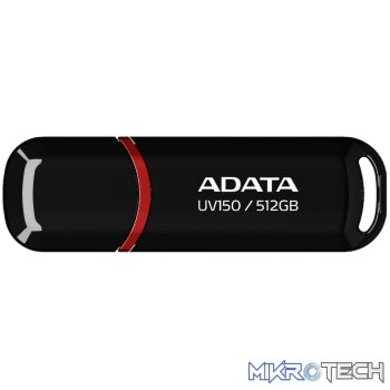 ADATA 512GB UV150 USB3.2 Gen1 Flash Drive - Black
