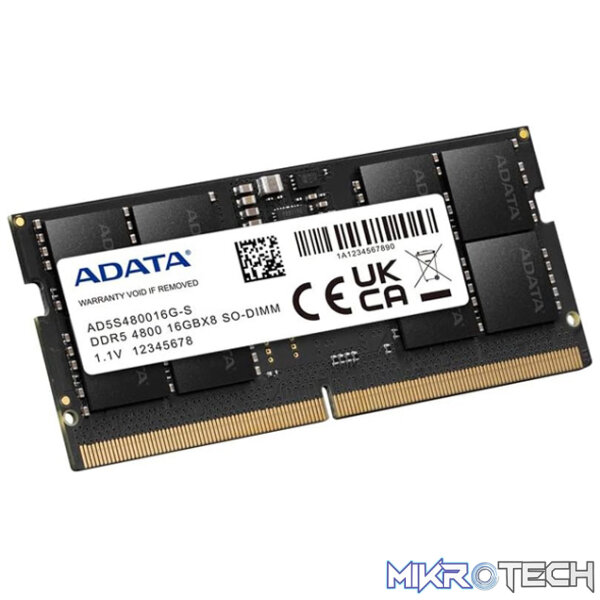 ADATA-8GB-DDR5-4800-CL40-SODIMM-1.1V-2 ADATA 8GB DDR5-4800 CL40 SODIMM - 1.1V - Image 1