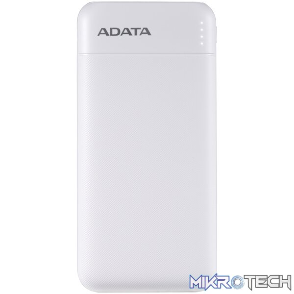 ADATA-C100-10000mAh-Power-Bank-White-1 ADATA C100 10000mAh Power Bank - White - Image 1