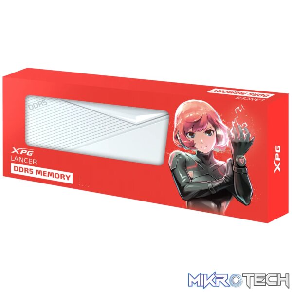 ADATA Lancer 16GB DDR5-5200 Module - CL38, 1.25V, White heatsink - Image 4