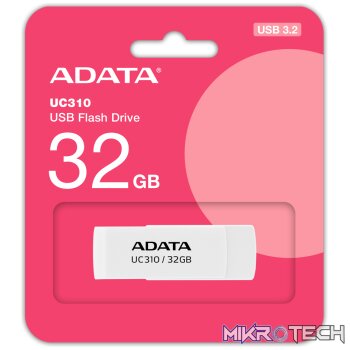 ADATA UC310 32GB USB 3.2 Gen1 Flash Drive - White