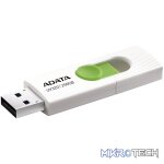 ADATA UV320 256GB USB3.2 Gen1 Flash Drive - White/Green