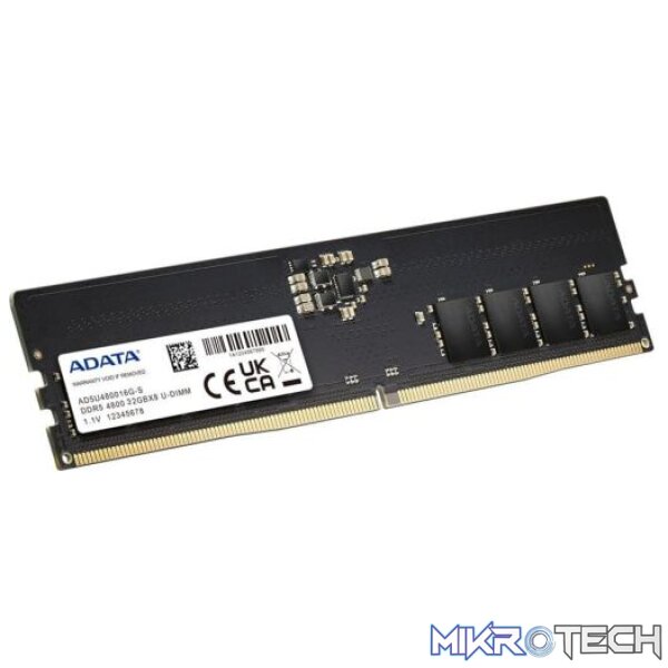 ADATA Value 32GB DDR5-4800 CL40 Module - 1.1V - Image 2