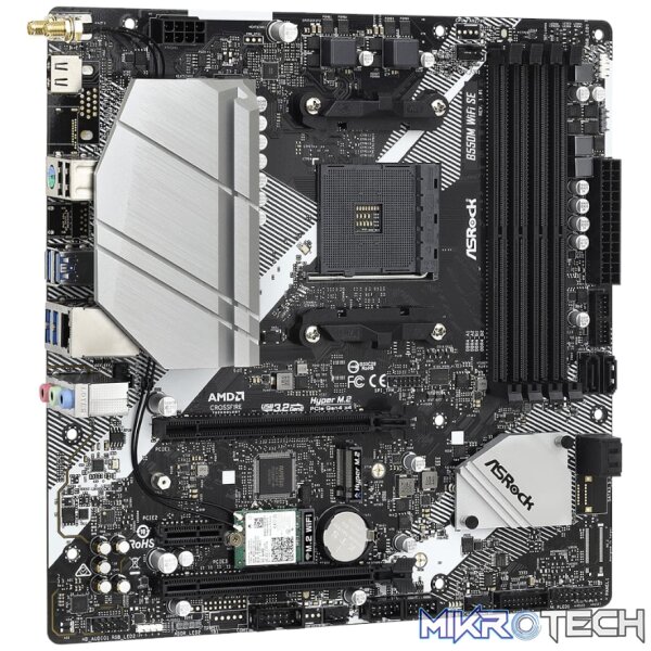 ASRock B550M Wi-Fi SE AMD AM4 m-ATX Motherboard - Image 4