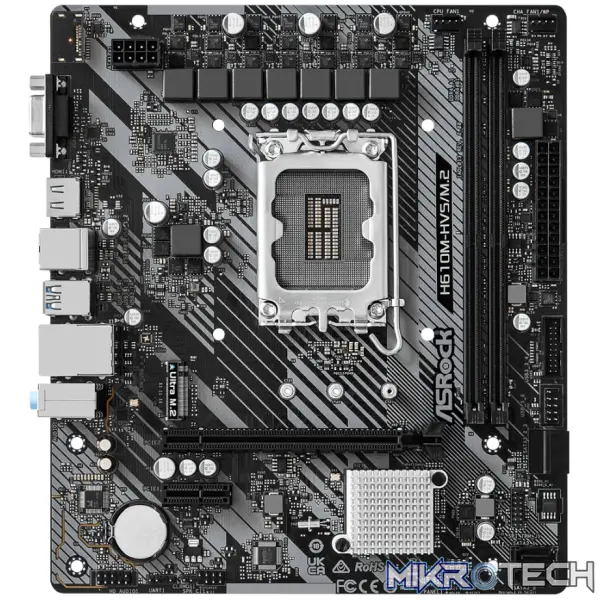 ASRock H610M-HVS/M.2 R2.0 Intel LGA 1700 m-ATX Motherboard - Image 2