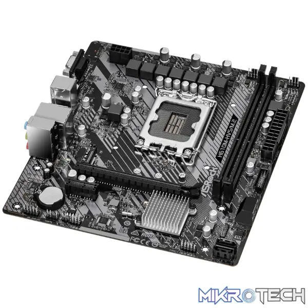 ASRock H610M-HVS/M.2 R2.0 Intel LGA 1700 m-ATX Motherboard - Image 3
