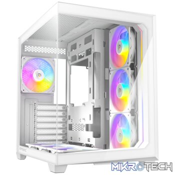 Antec C5 ARGB ATX DUAL Mid Tower Gaming Chassis – White