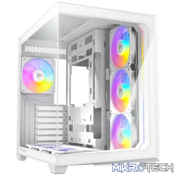 Antec C5 ARGB ATX DUAL Mid Tower Gaming Chassis – White