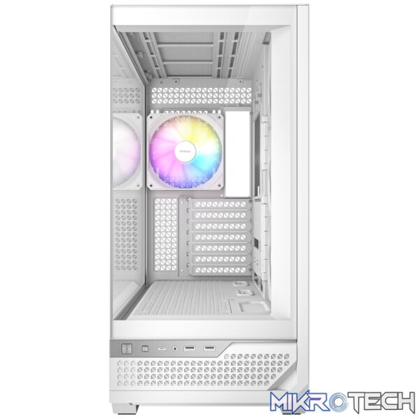 Antec C7 ARGB ATX Mid Tower Gaming Chassis – White - Image 3