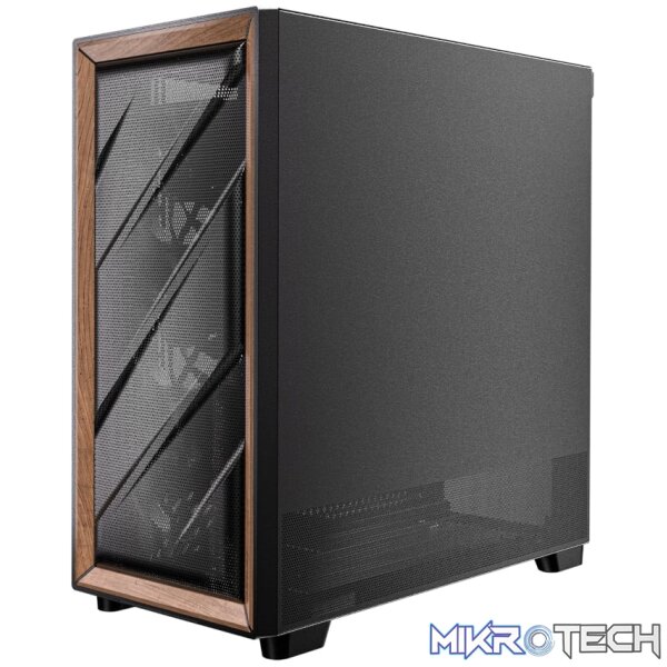 Antec FLUX ATX WOOD Mid Tower Gaming Chassis – Black - Image 4