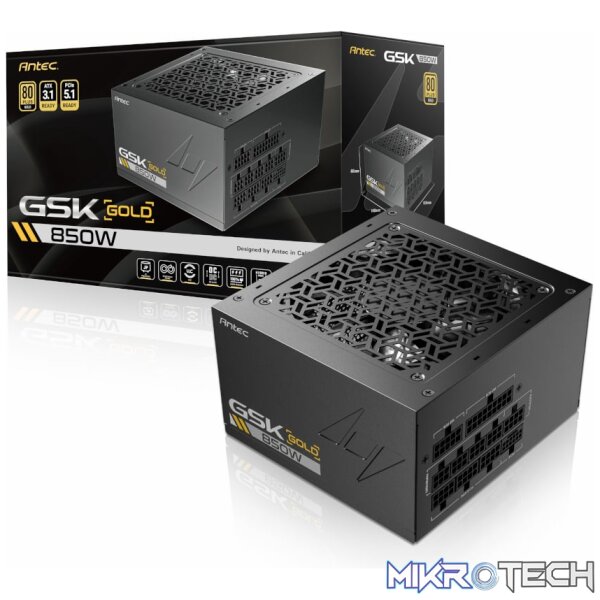 Antec GSK 850W PCIe 5.1 Gen5 80 PLUS Gold Fully Modular Power Supply - Image 7