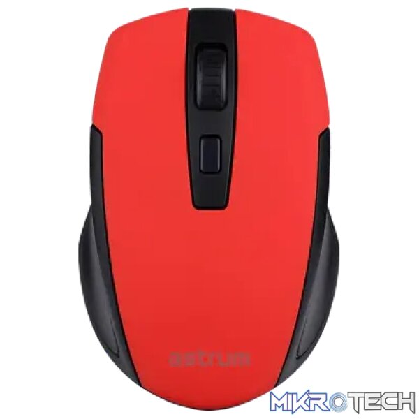 Astrum Wireless Optical Mouse Black/Red/Blue - Image 2