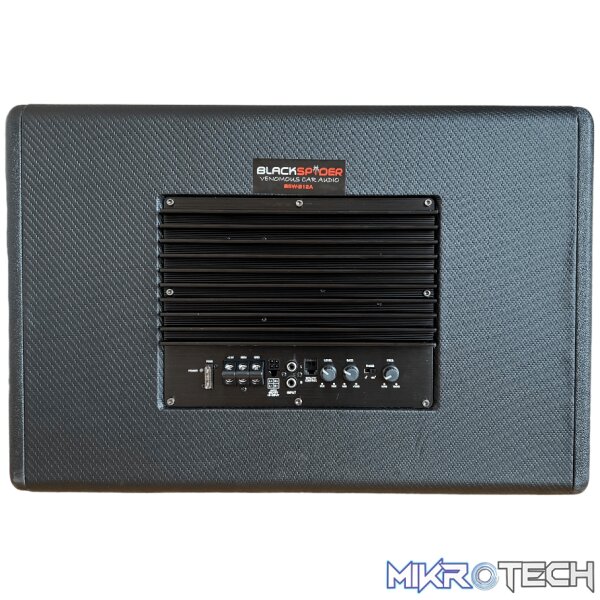 BlackSpider BSW-B12A BOXED 12" SUB+BOX+AMP 12000W 1200W RMS - Image 2