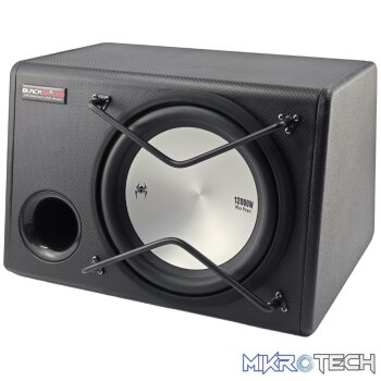 BlackSpider BSW-B12A BOXED 12" SUB+BOX+AMP 12000W 1200W RMS