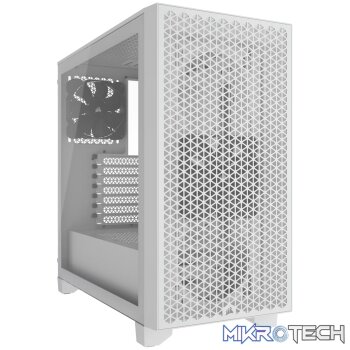 Corsair 3000D Airflow Mid-Tower Chassis - White