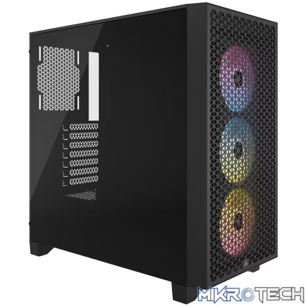 Corsair-3000D-RGB-Airflow-Mid-Tower-Chassis-Black-1 Corsair 3000D RGB Airflow Mid-Tower Chassis - Black - Image 1
