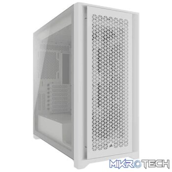 Corsair 5000D Core Airflow Tempered Glass Mid-Tower White ATX Case