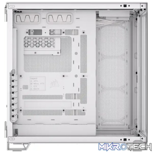 Corsair 6500X Dual Chamber White Mid-Tower Case - Image 5