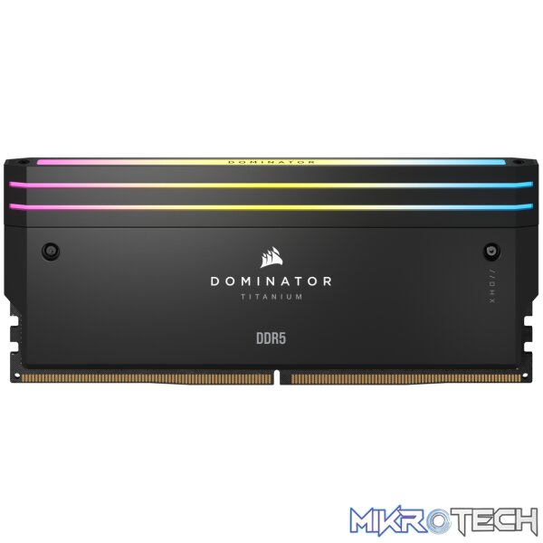 Corsair Dominator Titanium RGB 64GB (4x16GB) DDR5-6000 CL36 Intel XMP Kit - 1.35V, Black - Image 3