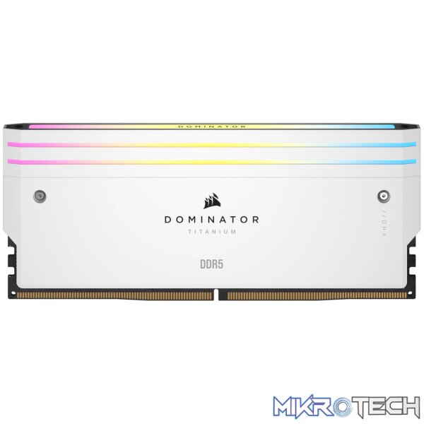 Corsair Dominator Titanium RGB 64GB (4x16GB) DDR5-6000 CL36 Intel XMP Kit - 1.35V, White - Image 3