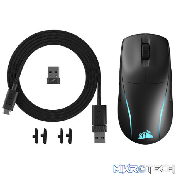 Corsair M75 Wireless Lightweight RGB Ambidextrous Gaming Mouse - Black - Image 6