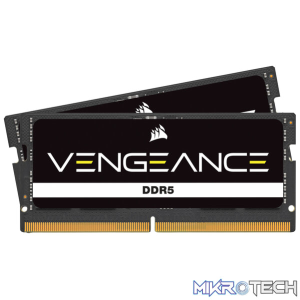 Corsair Vengeance 48GB (2x24GB) DDR5-5200MHz CL44 SO-DIMM Kit - 1.1V Corsair Vengeance 48GB (2x24GB) DDR5-5200MHz CL44 SO-DIMM Kit - 1.1V