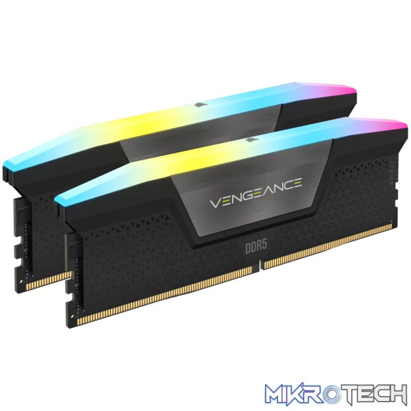 Corsair Vengeance RGB 16GB (2x8GB) DDR5-5200 CL40 Kit - 1.25V Corsair Vengeance RGB 16GB (2x8GB) DDR5-5200 CL40 Kit - 1.25V