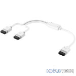Corsair iCUE LINK 600mm Y-Splitter Cable, White - Image 2