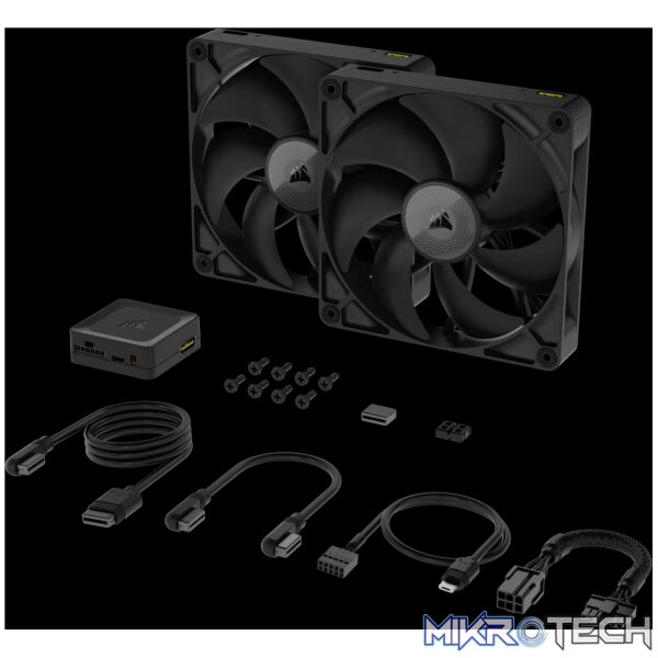 Corsair iCUE LINK RX140 140mm PWM Fan Twin Starter Kit - Image 4