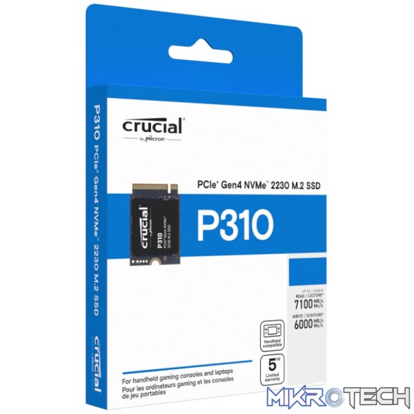 Crucial P310 2TB PCIe Gen4 2230 NVMe M.2 SSD - Image 6