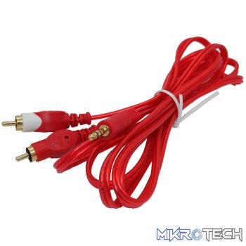 Cyberdyne 3.5mm Stereo Male to 2RCA Male Cable (2m) (Gold)