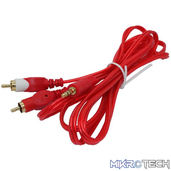 Cyberdyne 3.5mm Stereo Male to 2RCA Male Cable (2m) (Gold) Cyberdyne 3.5mm Stereo Male to 2RCA Male Cable (2m) (Gold)