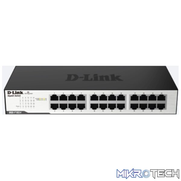 D-Link 24 port 10/100/1000 Gigabit Unmanaged Switch (DGS-F1024) D-Link 24 port 10/100/1000 Gigabit Unmanaged Switch (DGS-F1024)