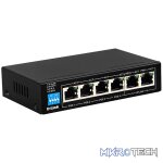 D-Link 6-Port Gigabit Ethernet Long Range PoE Switch (4x PoE + 2x Uplink)