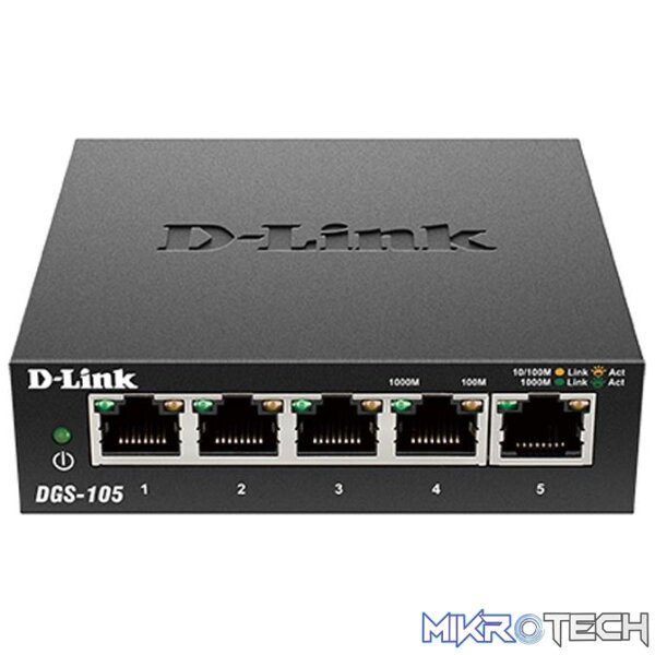 D-Link Giga Express DGS-105 5-port Gigabit Unmanaged Switch - Image 2