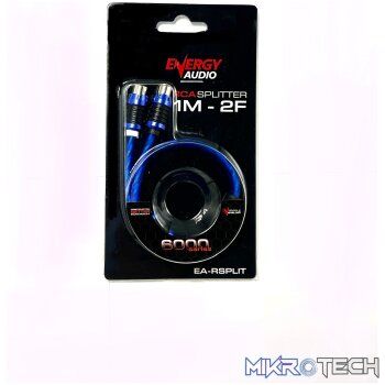 Energy Audio EA-RSPLIT 1-Male 2-Female Pro RCA Splitter