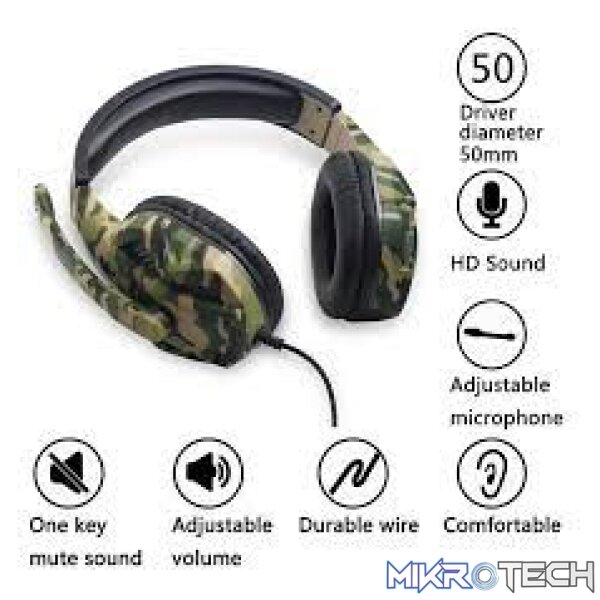 Gaming Headset SEZ-881 Blue/Black/Cameo - Image 2
