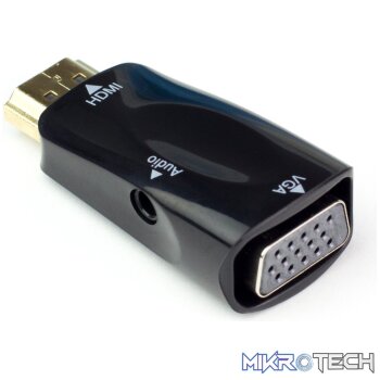 Generic HDMI to VGA (D-SUB) Display + 3.5mm Audio Adapter