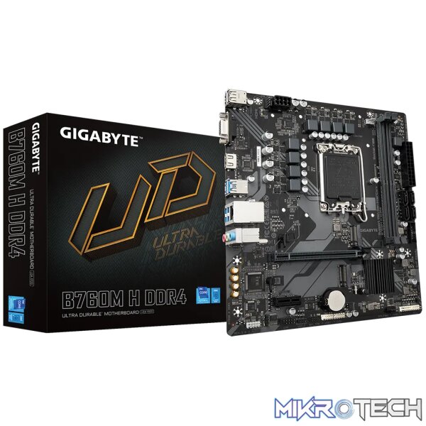 Gigabyte B760M H DDR4 Motherboard Gigabyte B760M H DDR4 Motherboard