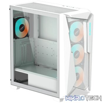 Gigabyte C301 Glass White RGB Gaming Chassis (no PSU