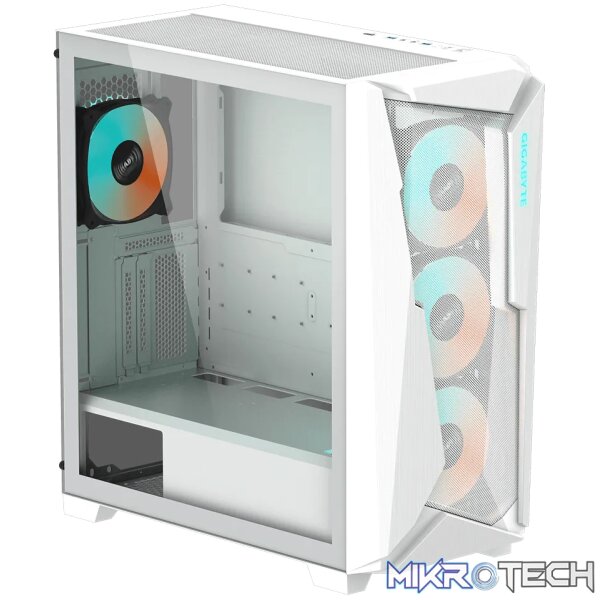 Gigabyte C301 Glass White RGB Gaming Chassis (no PSU Gigabyte C301 Glass White RGB Gaming Chassis (no PSU