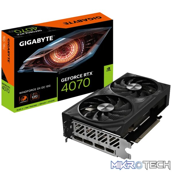 Gigabyte-GeForce-RTX-4070-Windforce-2X-12GB-OC-Edition-1 Gigabyte GeForce RTX 4070 Windforce 2X 12GB OC Edition - Image 1