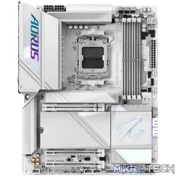Gigabyte X870E Aorus Pro Ice Motherboard - Image 2