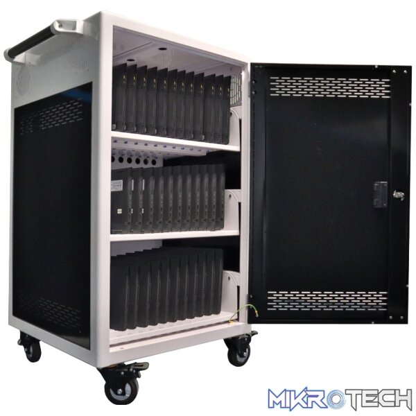 Gizzu 36 Bay Type-C Storage Charging Trolley for 15.6" Laptops - Image 4
