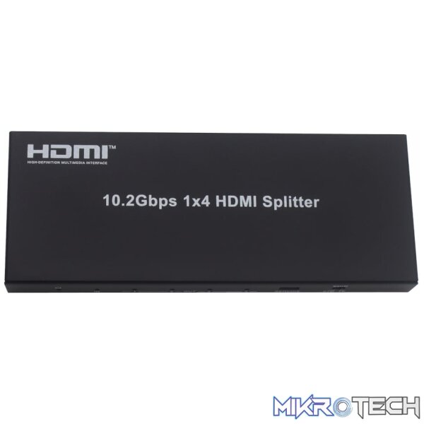 HDCVT 1x4 HDMI 1.4 Splitter 4K with EDID Management - Image 2