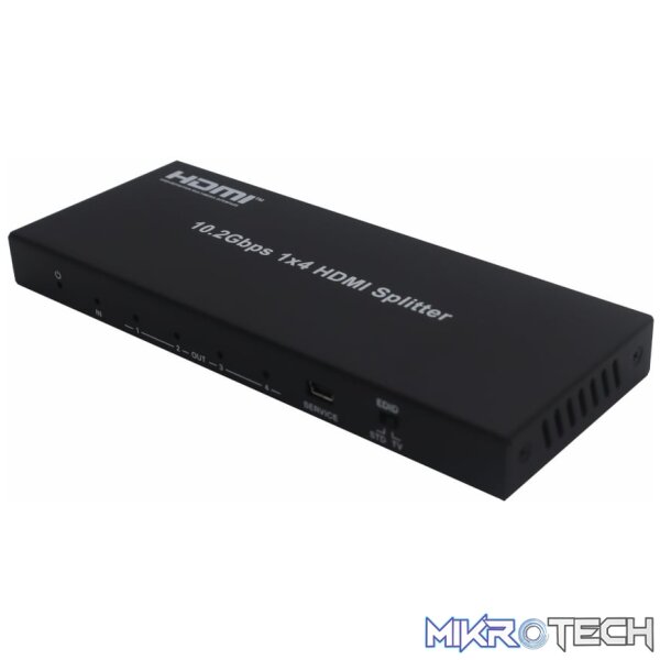 HDCVT 1x4 HDMI 1.4 Splitter 4K with EDID Management - Image 3