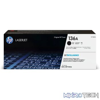 HP 136A Black Original LaserJet Toner Cartridge (W1360A)