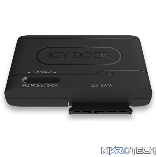 Icy Dock Type-C to 2.5" SATA SSD/HDD & M.2 NVMe/SATA SSD Adapter - Image 2