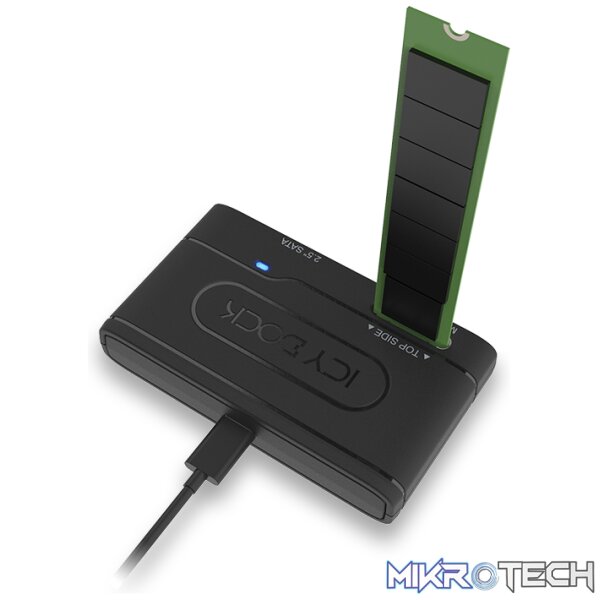 Icy Dock Type-C to 2.5" SATA SSD/HDD & M.2 NVMe/SATA SSD Adapter - Image 4